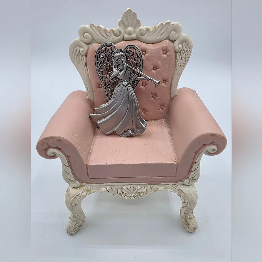 J.J. Jonette Graceful Angelic Pewter Brooch
